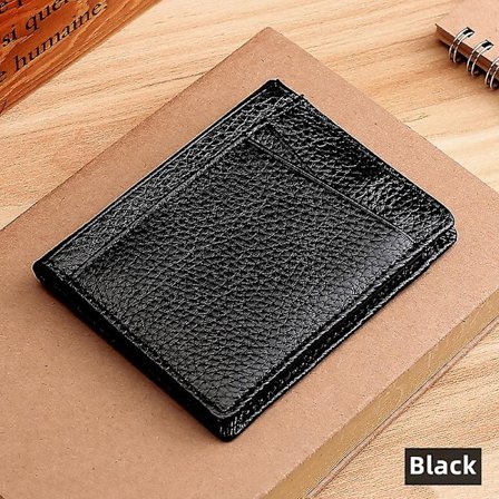 Miesten nahkainen luottokorttikotelo RFID-suojattu lompakko rahakukkaro (FMY)