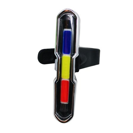 Cykellampa Bak 3 Färger Blinkande Hög Synlighet USB Uppladdningsbar Cykellampa Bak för Landsvägscykel och Mountainbike