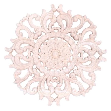 Træ søjler præget udskåret dekal hjørne pålæg post form applikation ramme dør møbler umalet vægdekoration