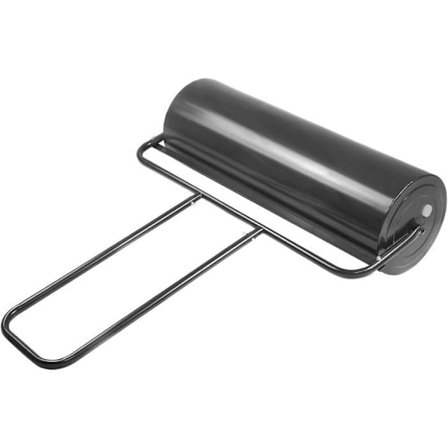 Græsrulle Have Volumen 63L Bredde 90cm Ø30cm COSTWAY-i Stål-Ergonomisk U-formet Håndtag-Fyldt med Vand/Sand-Sort