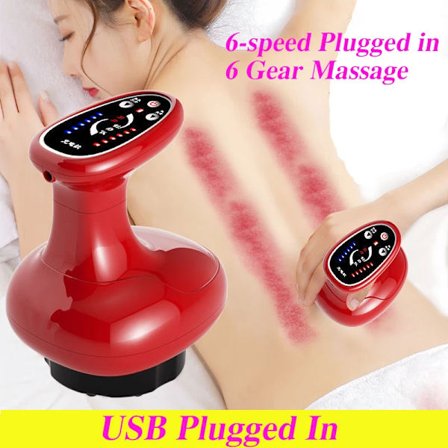 Elektrisk massageapparat muskelmassageapparat cellulite massageapparat kropsmassageapparat rygmassage Gua Sha vægttab fedtreduktionsmassageapparat