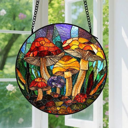 Svamp Solfångare Ornament - Akryl Hängande Dekor för Par, för Jubileum & Inflyttningspresent till Par