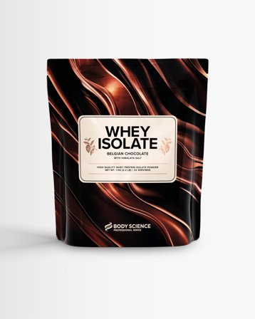 Whey Isolate - 1 kg - Chocolate - Body Science - Proteinpulver, Vassleprotein, Hög proteinhalt & låg laktoshalt, Kosttillskott, Protein, Isolat