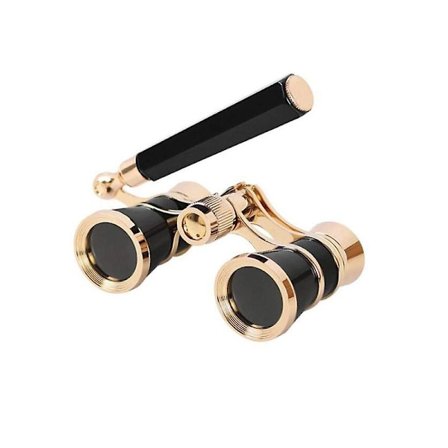 3x25 kikkert Metal Opera Theatre Briller Coated Linse Rødt Teleskop M/ Håndtak