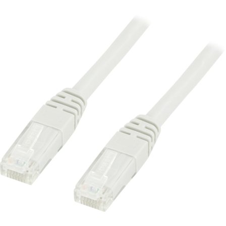 U/UTP Cat6 patch cable 0.3m 250MHz Deltacertified LSZH white