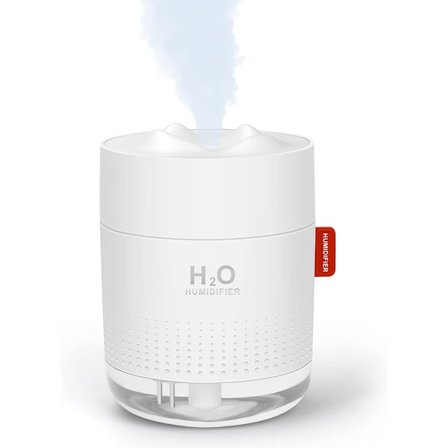 500ml Tyst USB Ultraljud Luftfuktare med Sval Dimma och Nattlampa