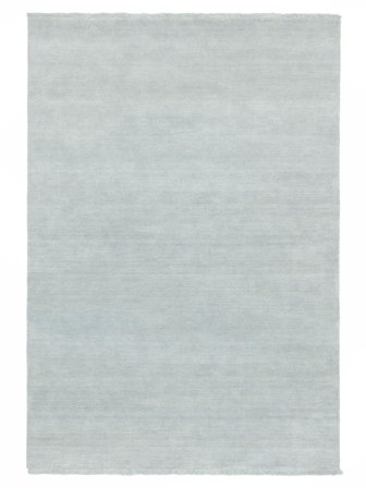 Handloom Fringes 160X230 Bleu Poudré Tapis De Laine
