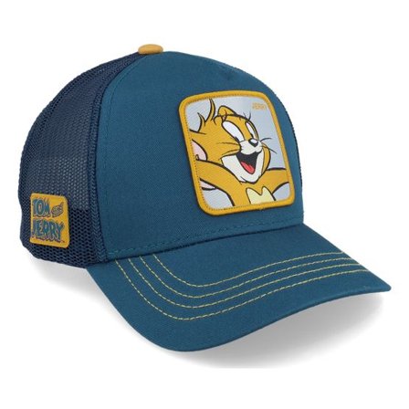 Capslab - Blå trucker Keps - Tom & Jerry Petrol Trucker @ Hatstore