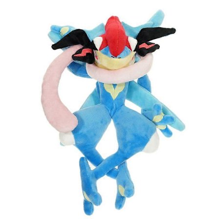 Froskelignende Greninja XY Plysjleketøy Blå Svart Kul Frosk Myk Utstoppet Leketøydyr Tegneserie Dukke (FMY)
