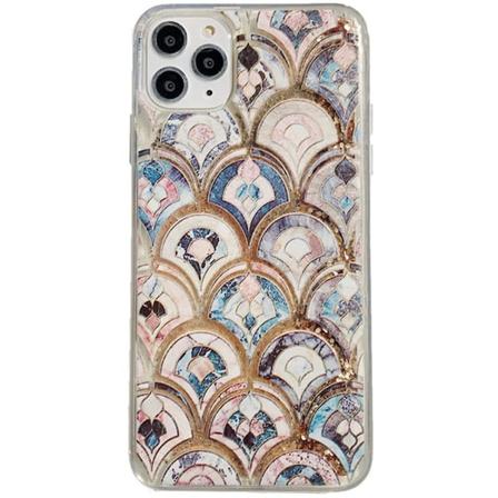 Luksuriøs glitter kvikksand telefondeksel for iPhone 7 Plus 8 Plus Bling havfrue fiskeskjell gnistrende støtsikker fleksibel deksel
