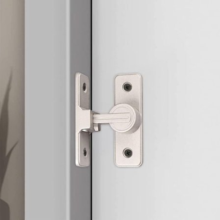 1 ST Låsspärr Innerdörr Skjutdörr 90° Dörrkrok Lås Växelspänne Lås Bult Stöldskydd Hasp Dörrlås