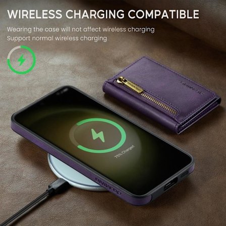 (För iPhone 13 Pro) DG.MING M5-serien avtagbart plånboksfodral m