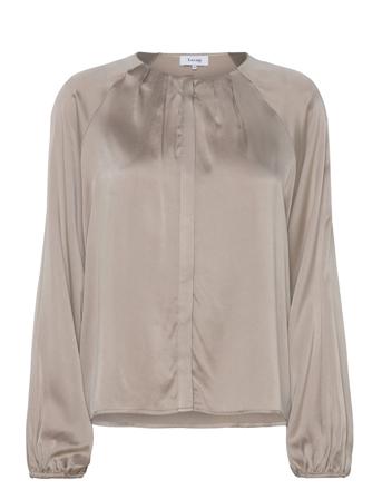 Lr-Gale Tops Blouses Long-sleeved Beige Levete Room