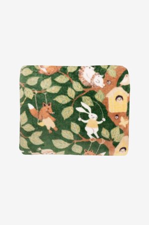 Redlunds - Skogsliv pläd 130x150 - Grön - Barnfiltar - 130X150 - Från Homeroom