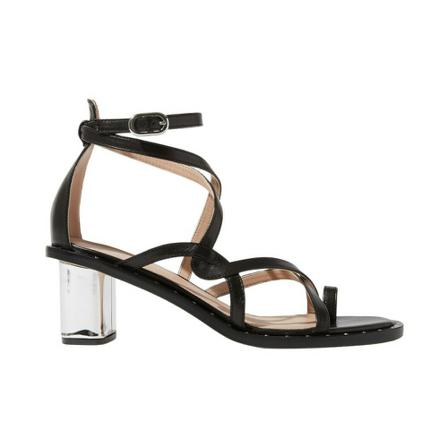 Scarosso Patty Sandaler Sort, Dame Sandaler med hæl, Størrelse: 41 EU