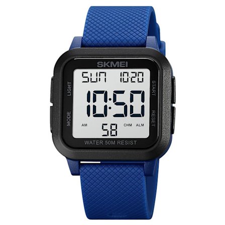SKMEI 1894 sportsur Nedtælling dobbelt tidsur vækkeur Chronograph bord Digital ure