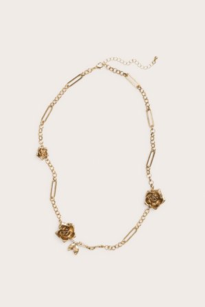 Kappahl | Halsband med blommor Guld ONE SIZE | Guld