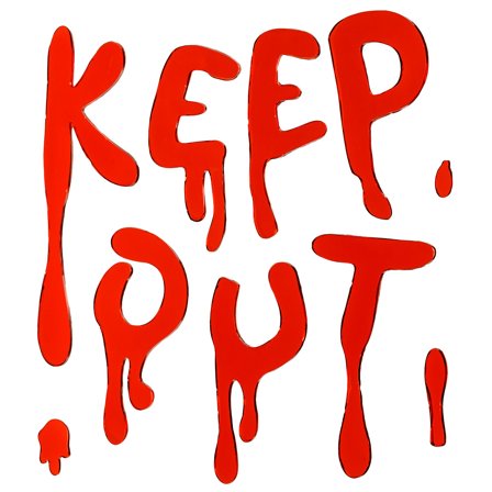 Fönster Klistermärken Keep Out