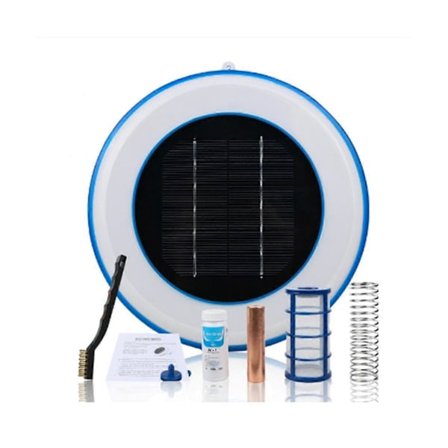 Solar Pool Ionizer Kobber Sølv Ion Svømmebassengrenser Algebestandighet Lavere Klor Utendørs