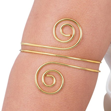 Grekiskt Virvel Cuff-Armband Guldfärgat