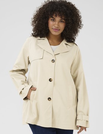 Kaffe Curve Kctricia Jacket - Cream - 50