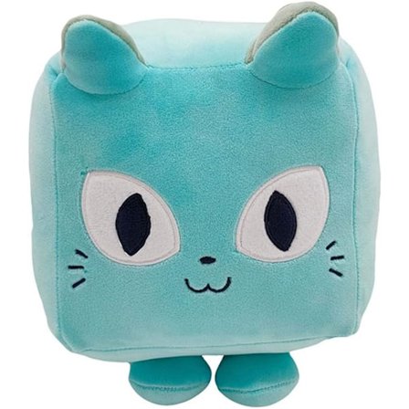 Suloinen eläin isot pelit valtavat kissahahmot pehmolelu anime lelu pehmolelut täytetyt eläinnuket pehmeät pehmolelut lapsille ja faneille (sininen 