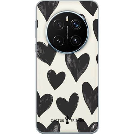 Yhteensopiva Puhelinkuori Honor Honor Magic7 Pro Cactus and Friends - Bold Black Love Pattern