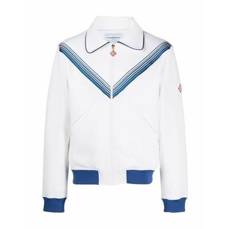 Casablanca Zip-throughs , Wit , Heren , Maat: M Hoodies & sweatvesten
