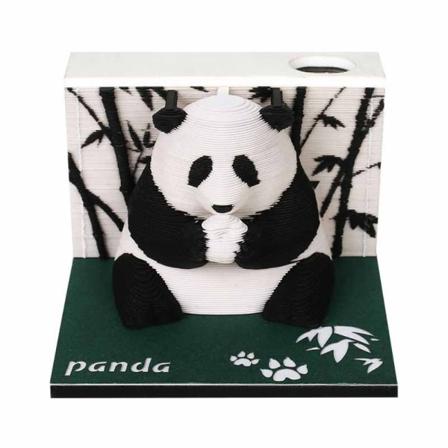 Panda Paperimalli Muistilehtiö 217 Arkkia Muistilehtiöt 3D Muistilappu