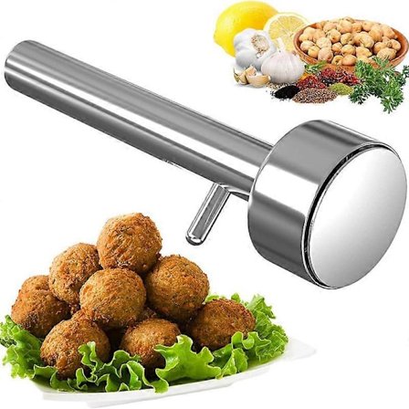 4 stk Stålstore Falafel Ball Making Scoop Mold Kjøttdeigmaskin Maker Non-stick Kjøkken
