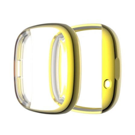 För Fitbit Versa 3 / Versa Sense Plating Full Package TPU Case