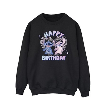Lilo & Stitch Herr Happy Birthday Sweatshirt 3XL Svart