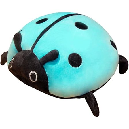 Nyckelpiga leksak plysch nyckelpiga kudde kan också användas som golvkudde, vila och sovkudde, vilket är en perfekt present till familjemedlemmar (Blå