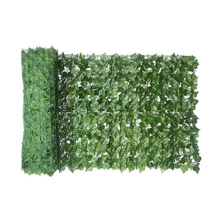 Kunstig Hækhegn, Grønt Baggrund, Kunstig Ivy Privatlivshegn Og Faux Ivy Vine Blad Dec