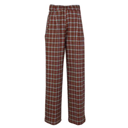 Semicouture, Wide Trousers Bruin, Dames, Maat:XS