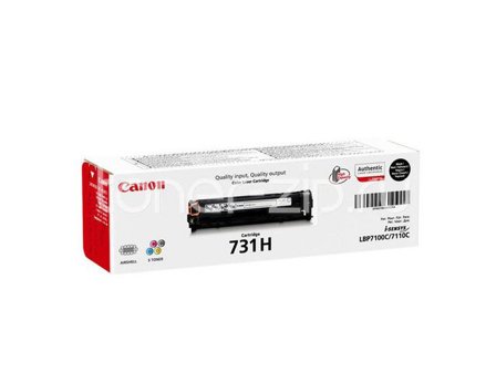 Canon Toner, 731 BK H, 6273B002, svart, singelförpackning, hög kapacitet - Lyreco - Toner och bläck > Tonerkassetter > Toner Canon