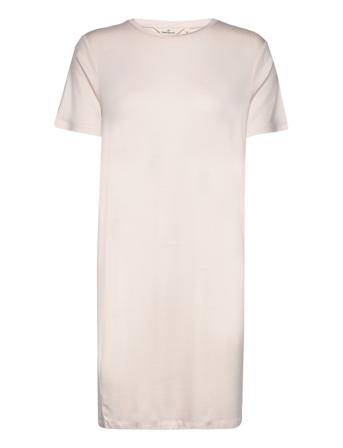 Jolanda Tee Dress Kort Kjole Cream Basic Apparel