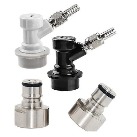 Ball Lock Keg Kobling Adapter Ball Lock Hurtigkobling Konverteringssett Keg Kobling 5/8 Gjenget Stain