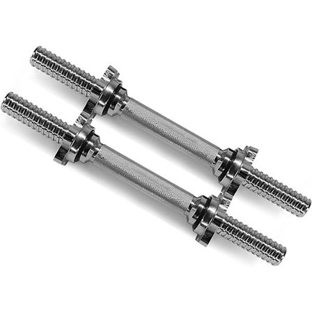 Ja, alla hantlar är förkromade, 35 cm x 2,5 cm, solida, med