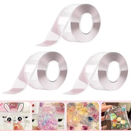 Kpl Nano-teippikuplaleluja, Jäljetön Nano-teippikuplien teko, Läpinäkyvä Uudelleenkäytettävä 100cm*3