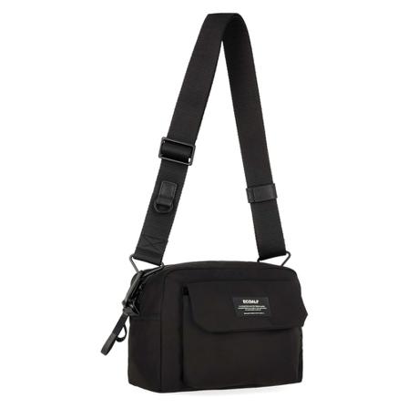 Ecoalf Skuldertaske S Pepita Sort, Herre Skuldertasker, Størrelse: ONE Size