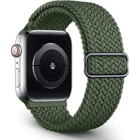 Flätat Solo Loop-armband kompatibelt med Apple Watch-rem 38 mm, 40