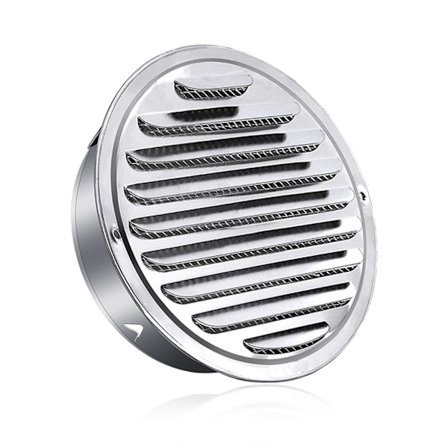 Helppohoitoiset kaapit, ruostumattomasta teräksestä valmistetut räystäslaudatuulettimet pyöreällä tuulettimen suojuksella ja verkkosuunnittelulla