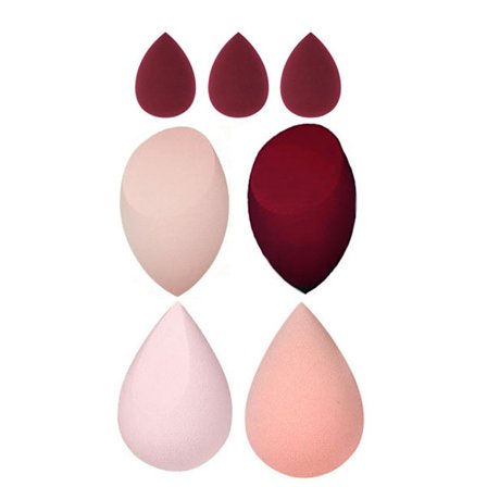 Vegansk sminkeblender, lateksfri foundationsvamp for flytende kremkosmetikk, vaskbar gjenbrukbar skjønnhetssvamp med presisjonstupp, supermykt skum 