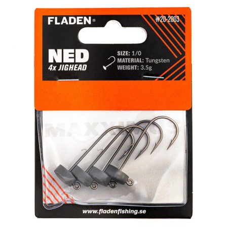 Fladen NED Maxximus Jig heads 4p 3.5g 1/0 tungsten