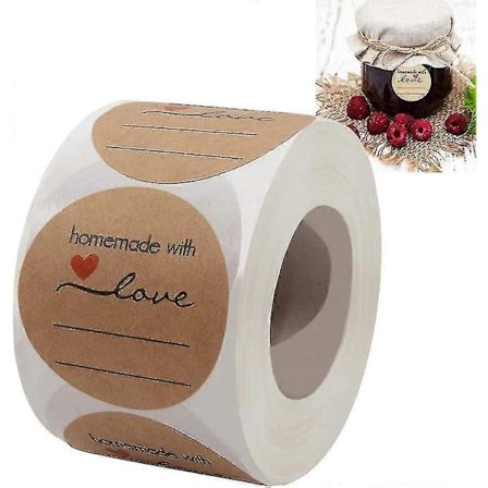 Etiketter för burkar, självhäftande frysetiketter för matburkar