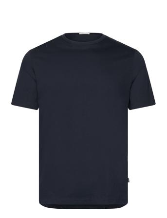 Mercerized Cotton Tee S/S Navy Lindbergh Black