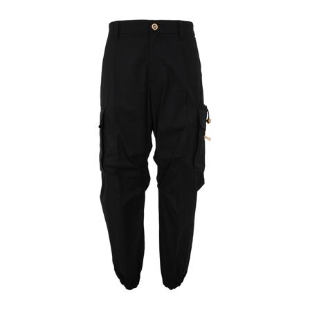 Versace, Tapered Trousers Czarny, Mężczyzna, Rozmiar: M