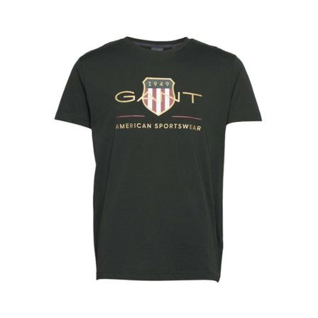 Gant T-Shirt Archive Shield svart, Herr, Herr, Storlek: XS