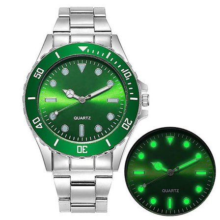 Business Luminous Kvartsur Klocka Herrklocka Ny Klocka Grön Submariner Klocka